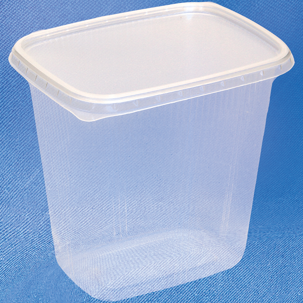 Delicatessen beker + deksel 500ml, rond, transparant 250 st.