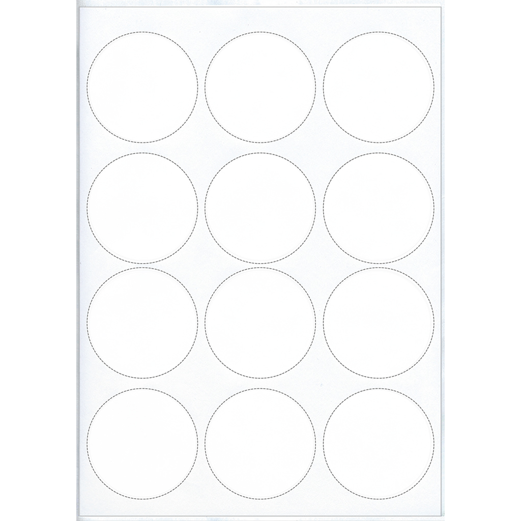 Enkel bladlabels voor laserprinter, zelfklevend, blanco