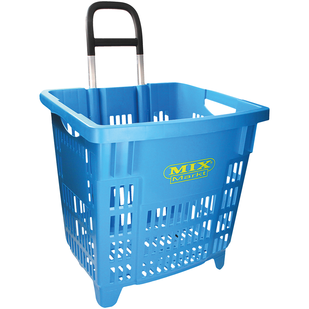 Rollende winkelwagentje 55l Mix-markt