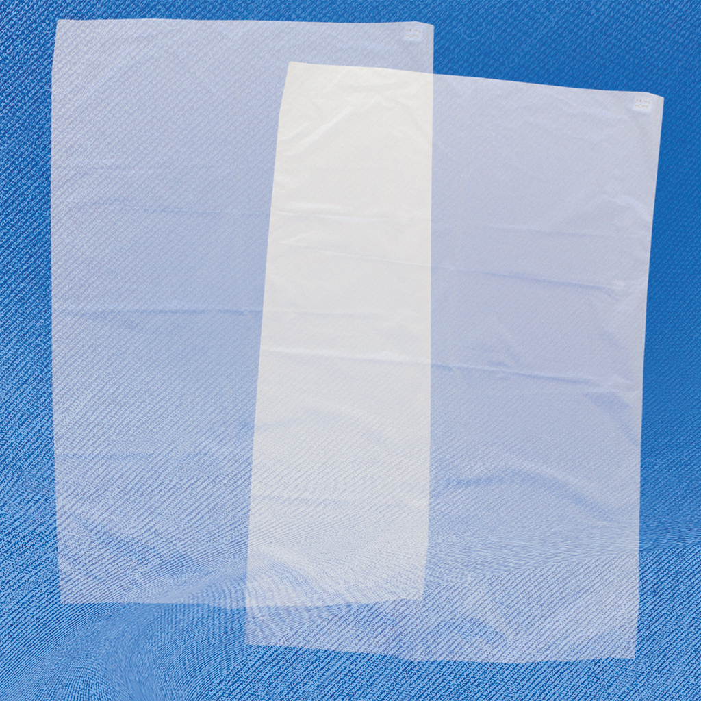 Vleeszak-transparant, ongeperst, natuurlijk 300x500 mm