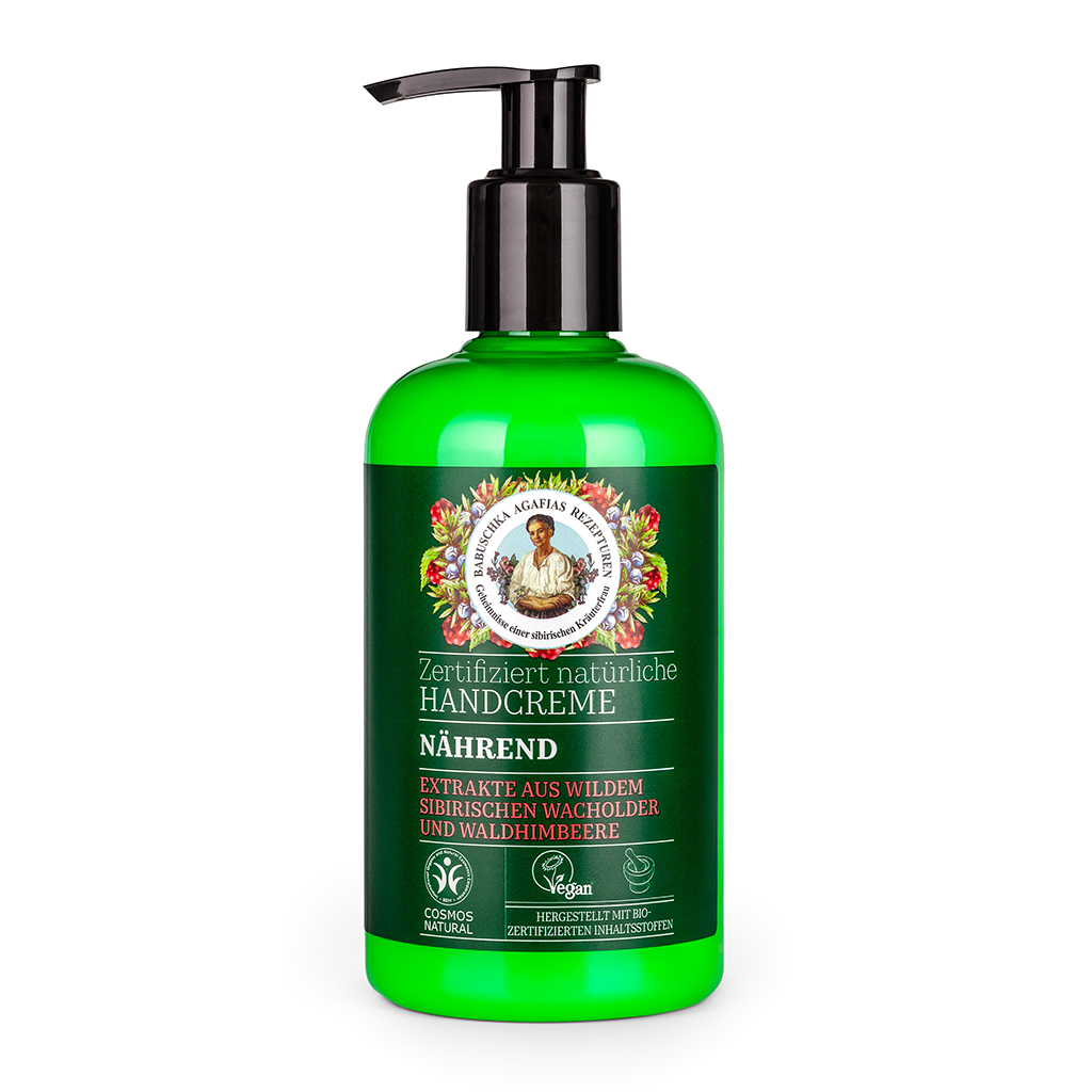 Gecertificeerd natuurlijke handcrème voedend