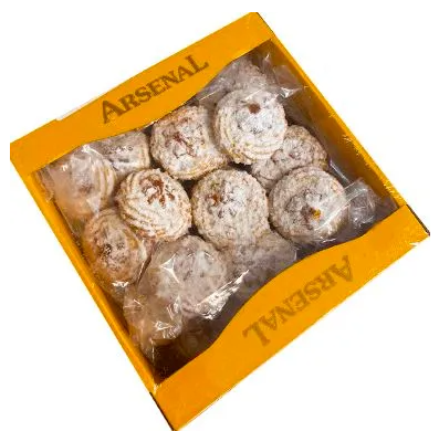 Arsenal snowflake koekjes