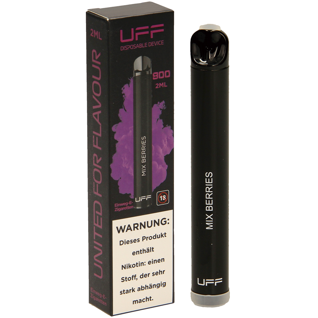 "Mix Berries" Wegwerpe-sigaret met gearomatiseerde E-vloeist