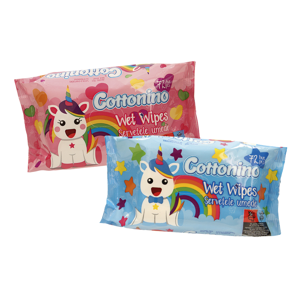 Unicorn - Влажные салфетки 72 шт., 2 сортa