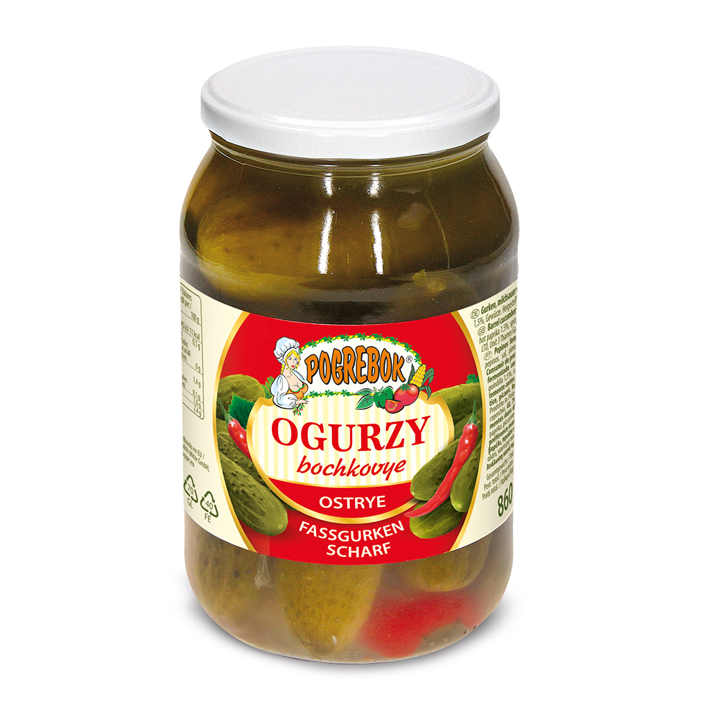 Pogrebok Огурцы бочковые, острые