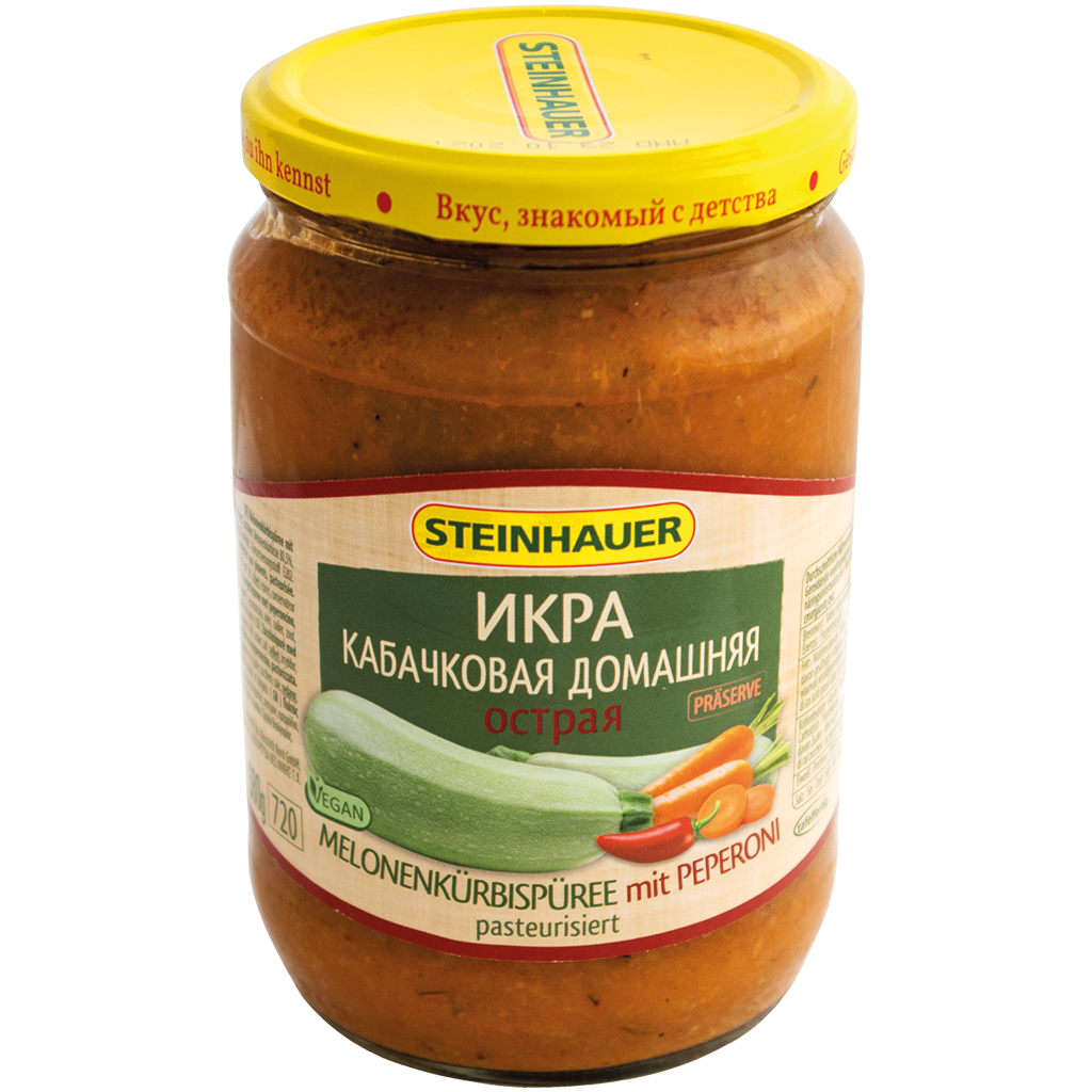 Икра кабачковая домашняя острая