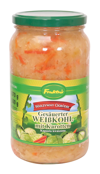 Капуста кислая с морковью