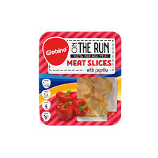 GLOBINO VLEESSCHIJFJES GEVOGELTE PAPRIKA 50G