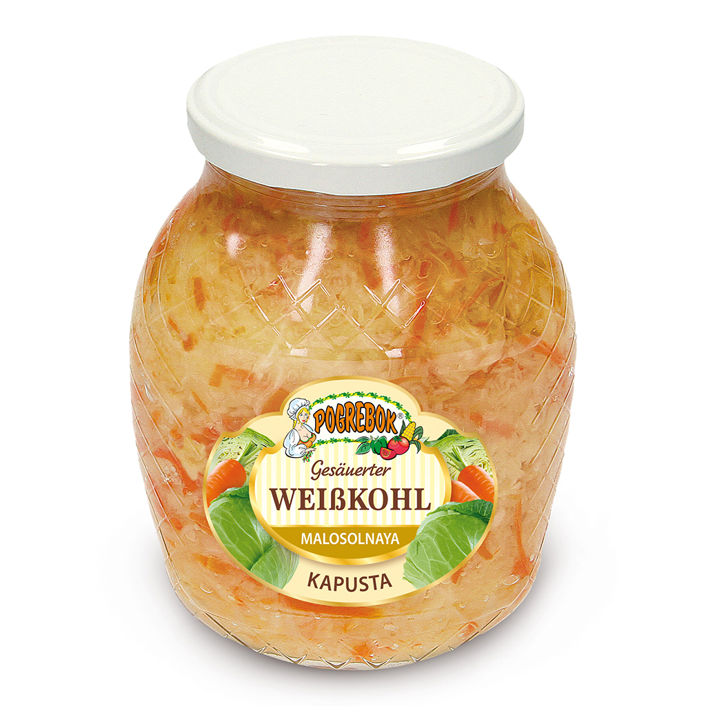 "POGREBOK" Gefermenteerde Witte Kool "Malosolnaja"