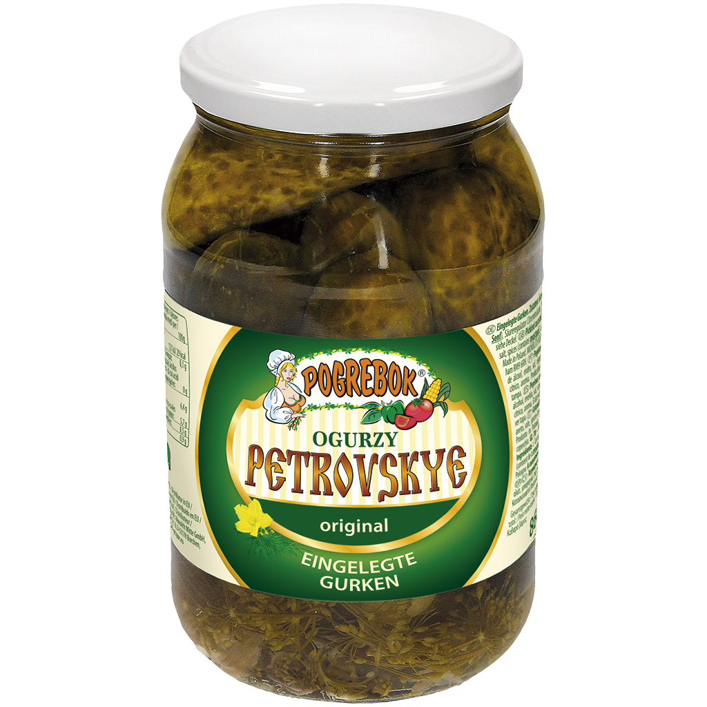 "POGREBOK" Ingelegde Komkommers "Petrovskie"