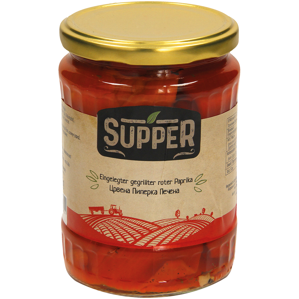 Ingelegde gegrilde rode paprika "Pikled grilled red paprika"