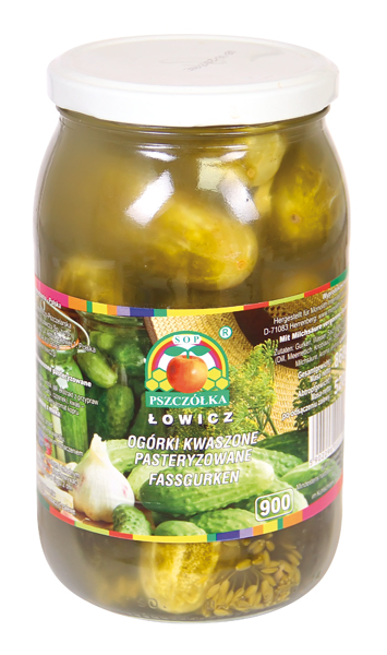 Zuur gefermenteerde komkommers