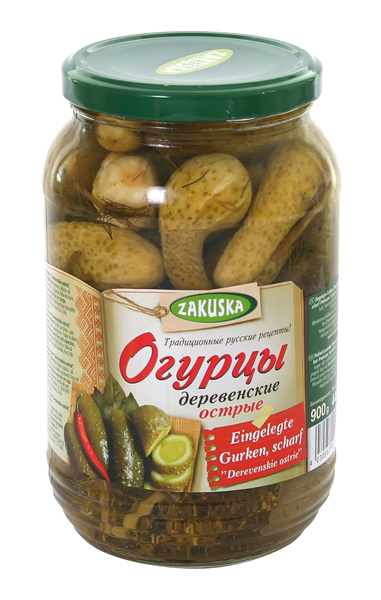 Огурцы деревенские острые