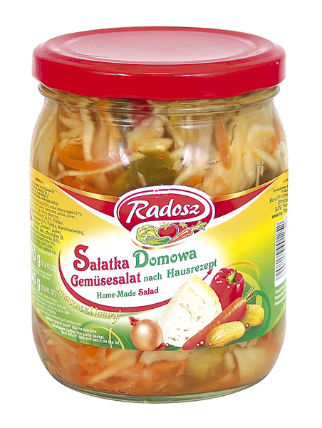 Groentesalade volgens huisrecept "Salatka domowa"