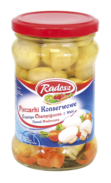 Ingelegde champignons, 1e keuze "Pieczarki konserwowe"