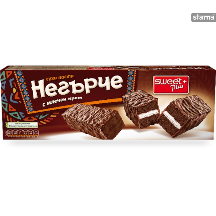 Sweet Plus Neger koekjes met melkroom 160g