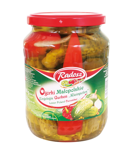Ingelegde komkommers "Kleinpolen"
