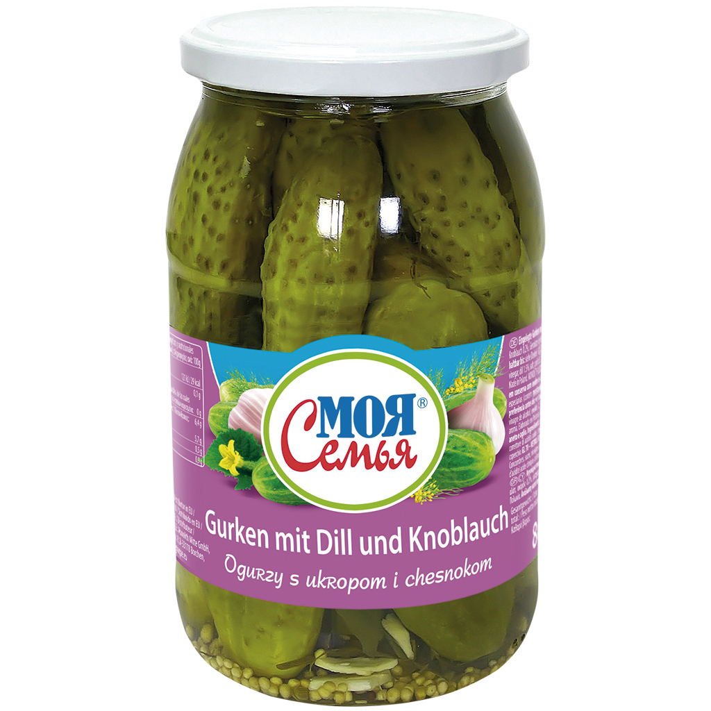 Moja Semja Огурцы с укропом и чесноком