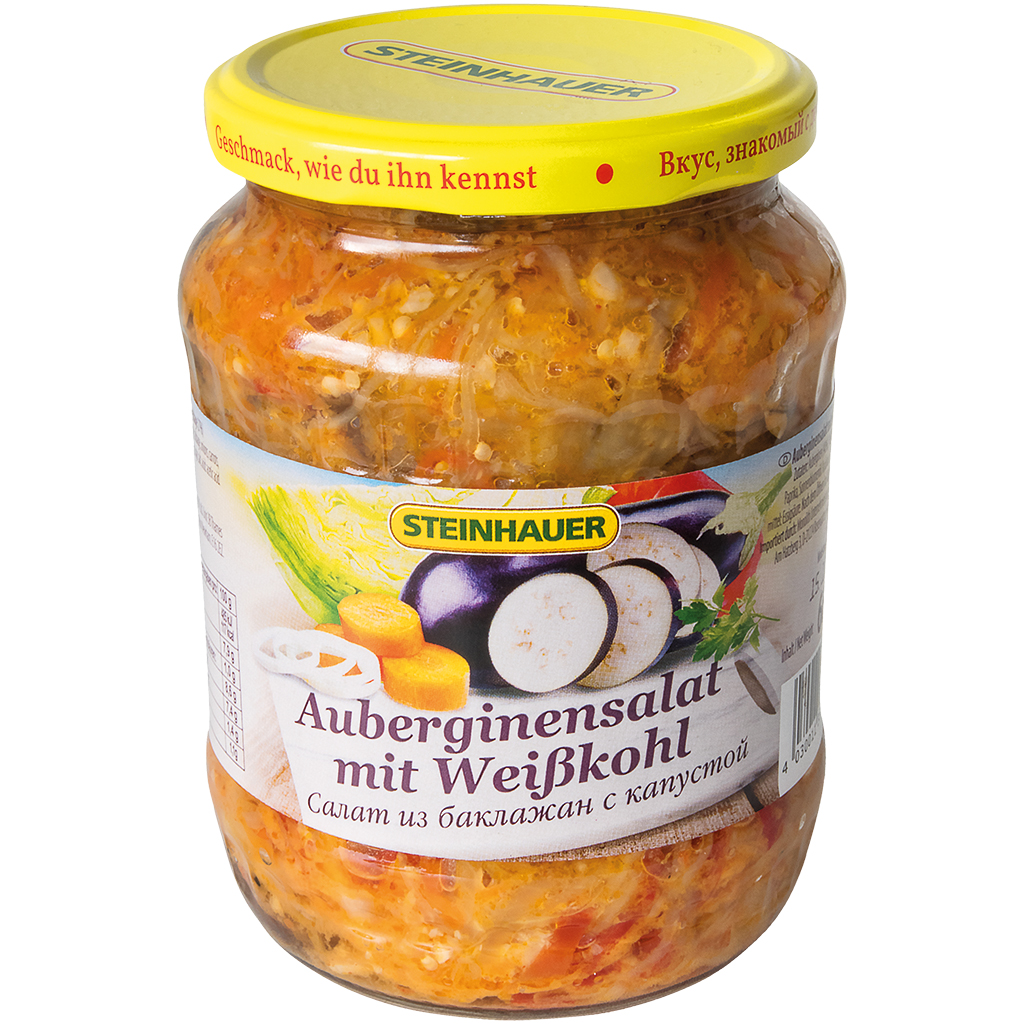 Auberginesalade met witte kool