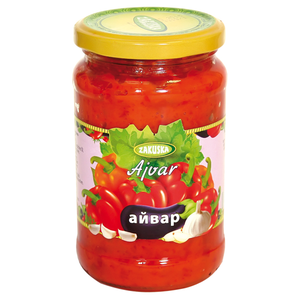 Paprika- en aubergine voorbereiding "Ajvar"