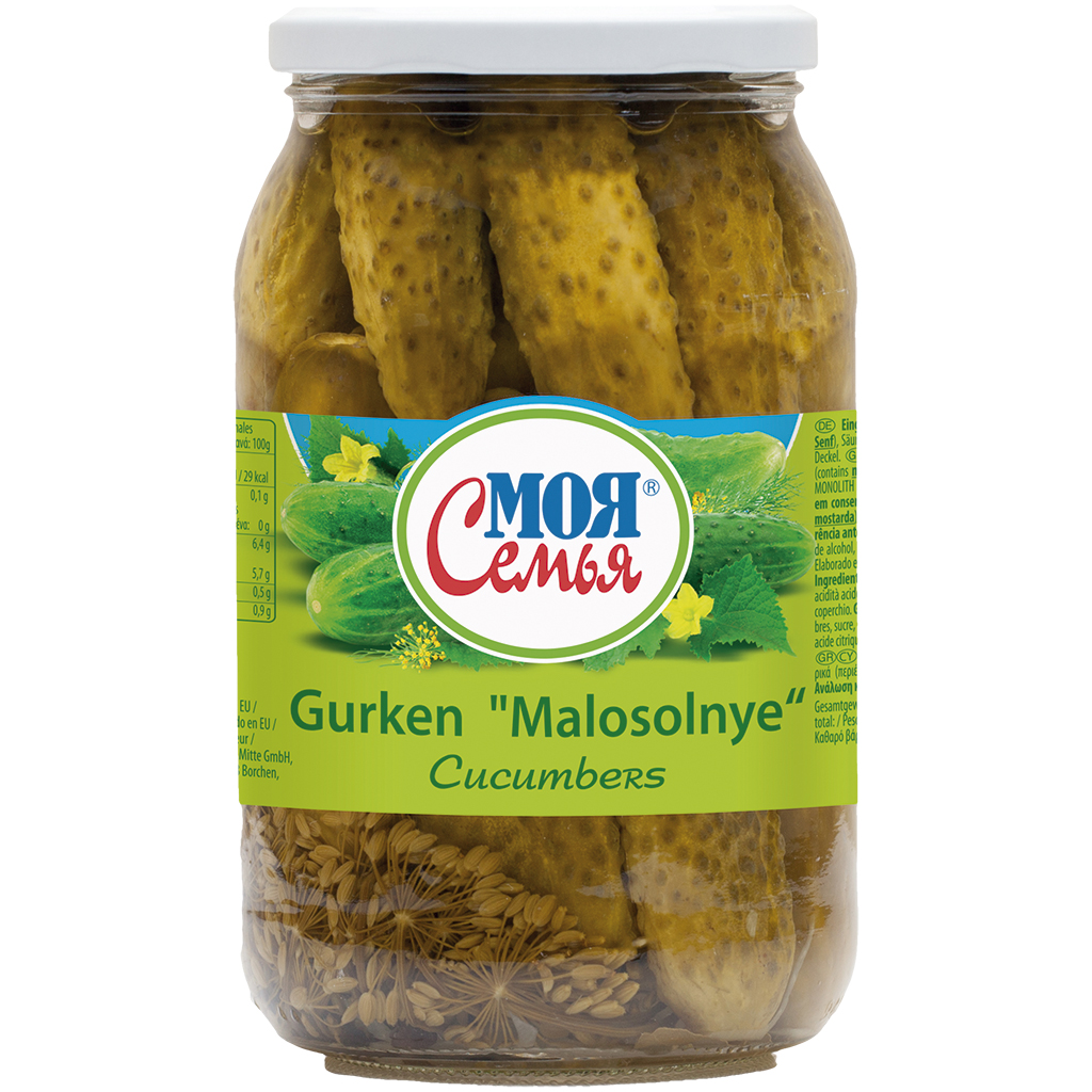 Moja Semja Маринованые огурцы "Malosolnye".