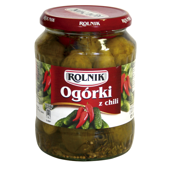 ROLNIK - Ingelegde komkommers met chili "Ogorki z chili"