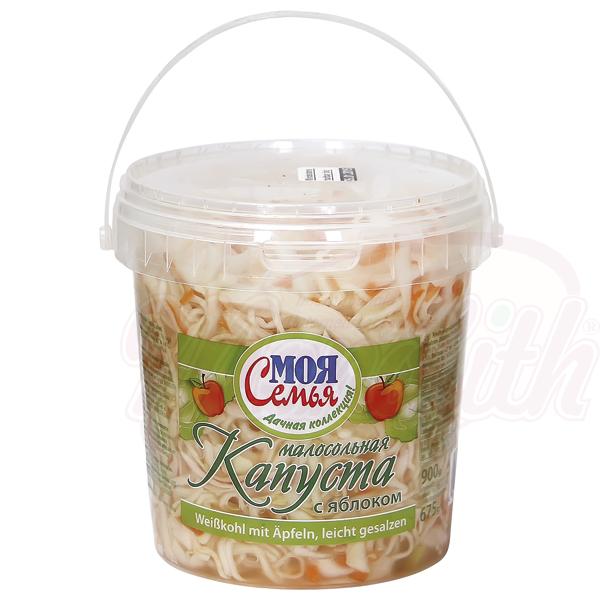 Малосольна капуста с яблоком