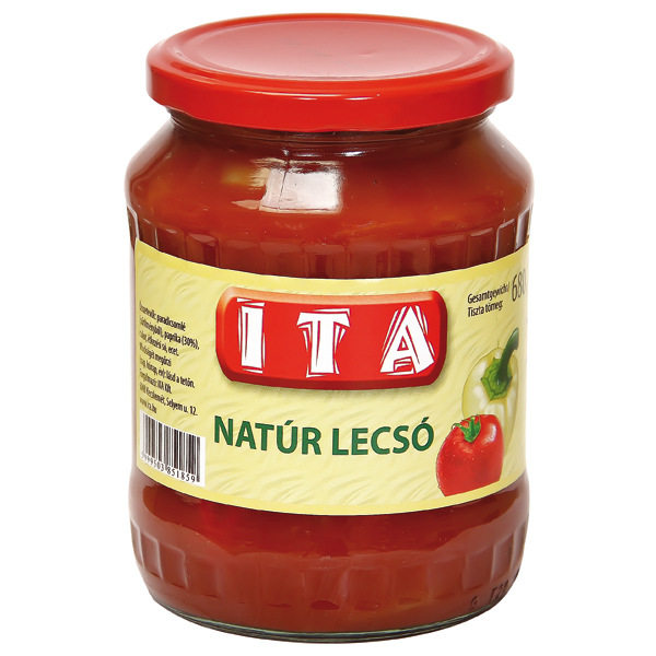 Geel paprika in tomatensap