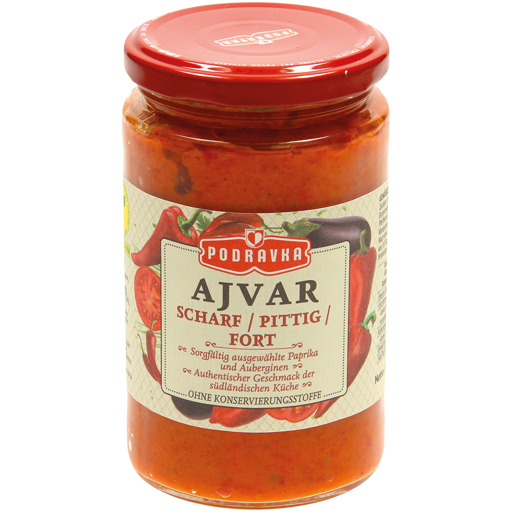 Овощное пюре из паприки и баклажан "Ajvar", острое