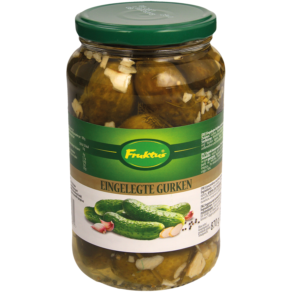 Ingelegde komkommers.