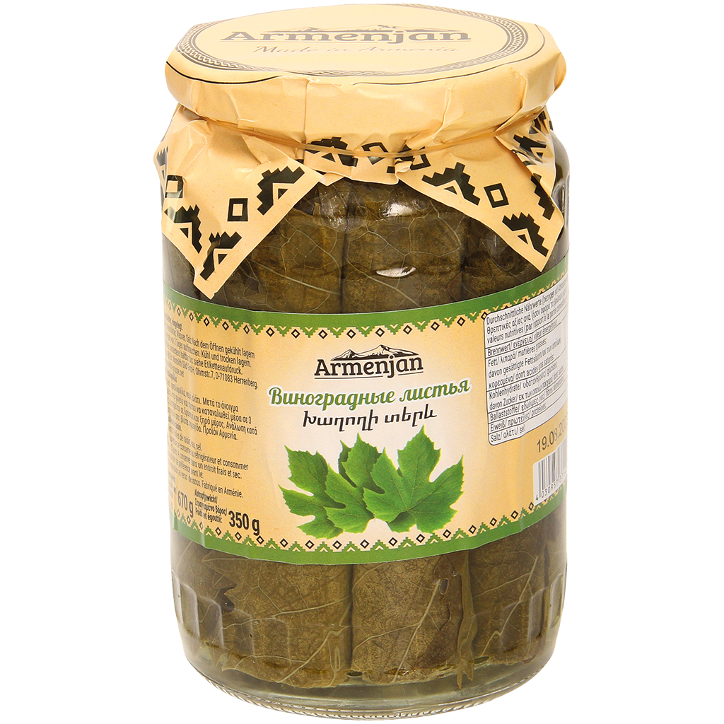 Wijnbladeren, ingelegd