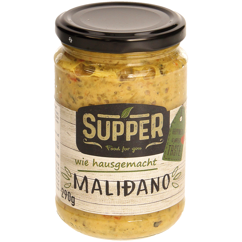 Paprika-aubergine bereiding "Malidzano".