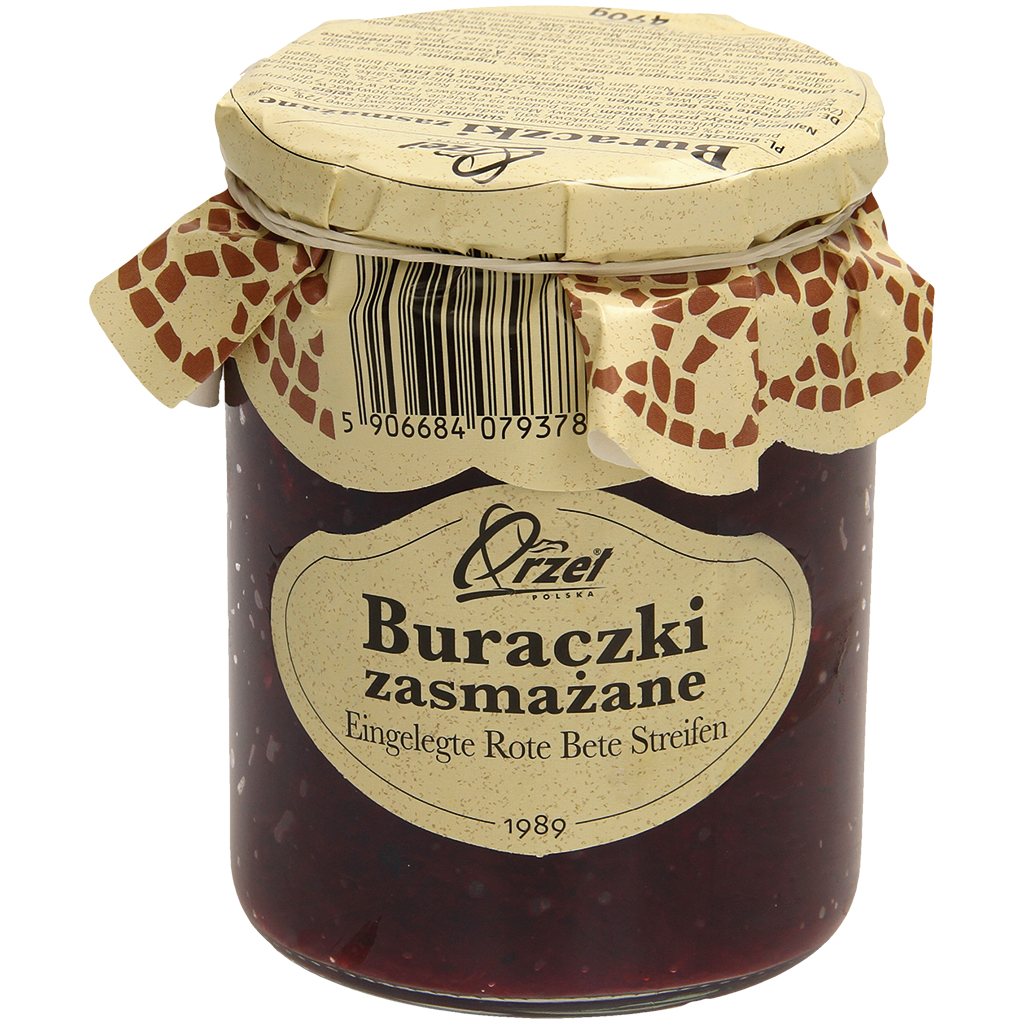 "Buraczki Zasmazane" Маринованная свекла, нарезанная. Пастер