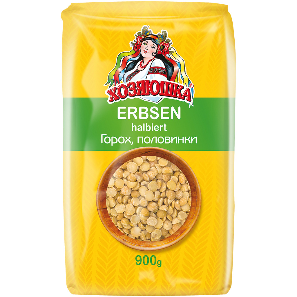 Gehalveerde erwten