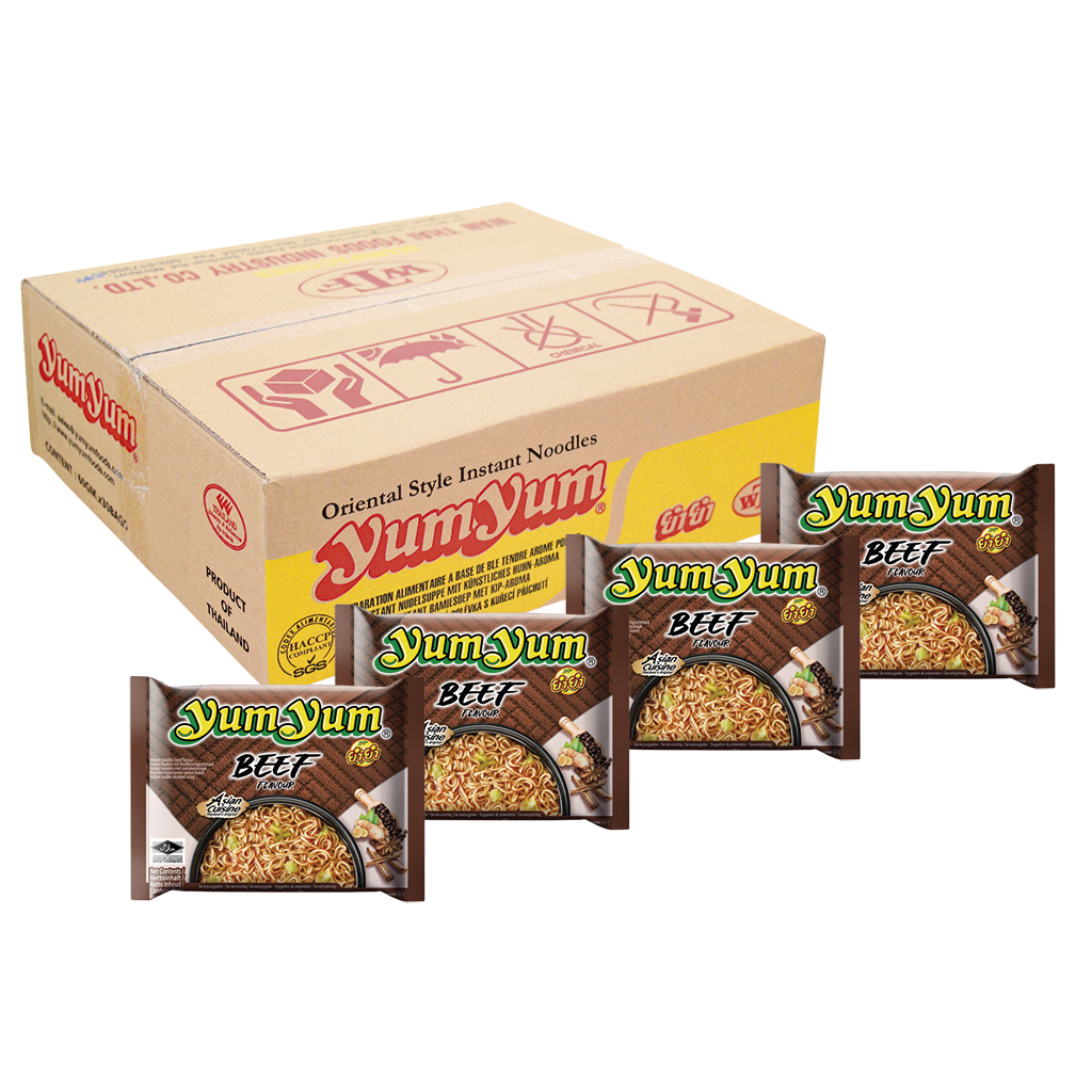 Yum Yum Instantnoedels met rundvlees