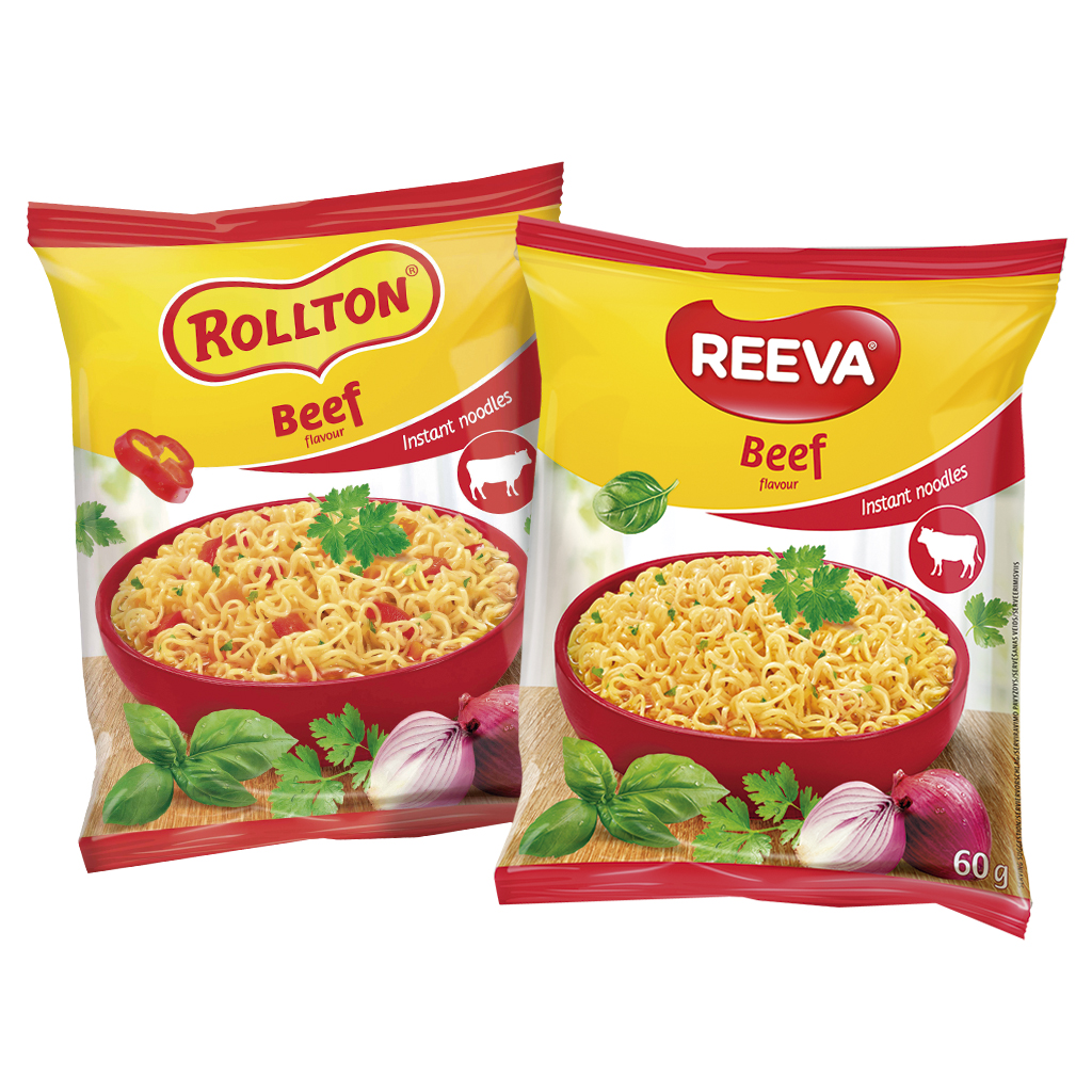 Rollton Instantnoedelsoep met rundvlees