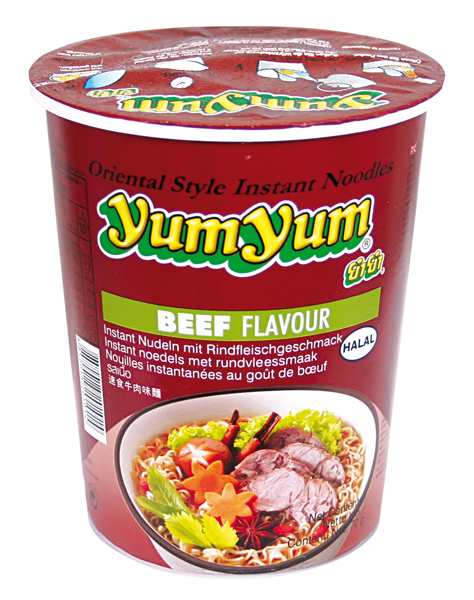 Yum Yum Instantnoedels met rundvlees