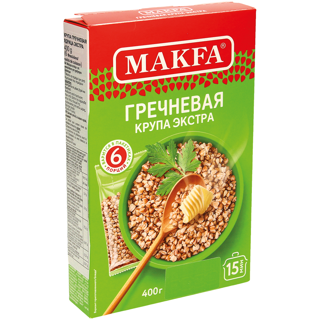 Крупа гречневая ядрица в варочных пакетиках