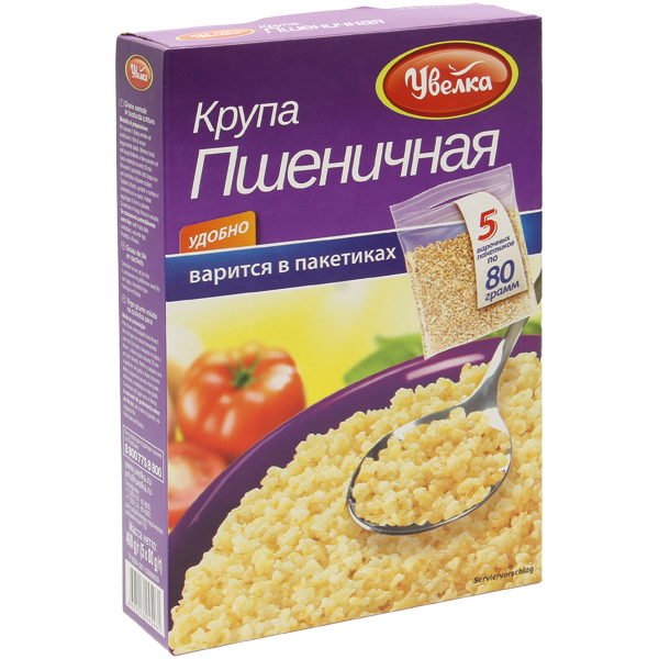 Tarwegries in kookzakken 5 x 80g