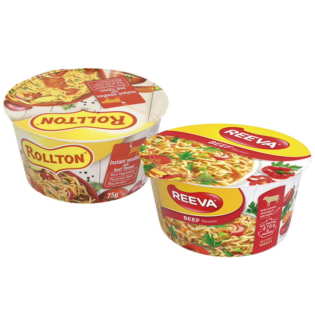"Reeva" instantnoedelgerecht met rundvlees smaak
