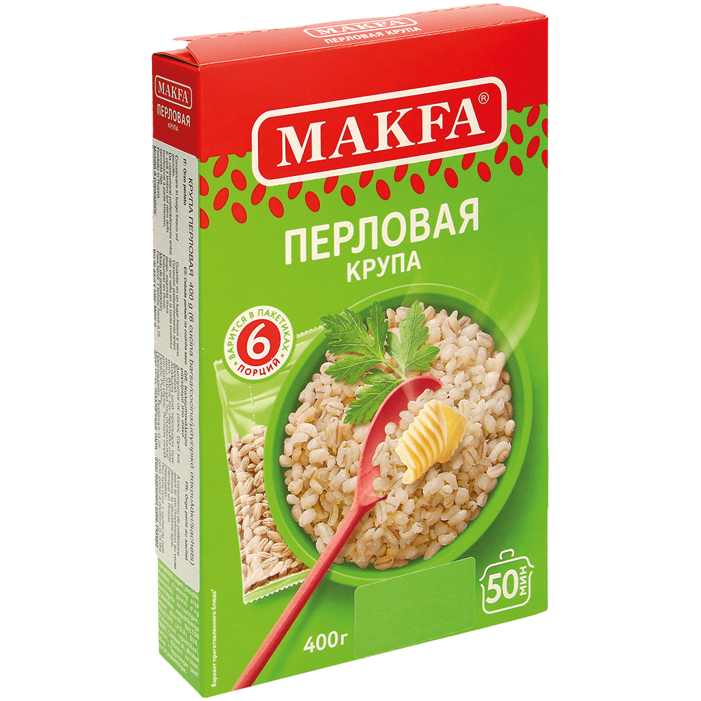 Gerstengraankorrels in kookzakken