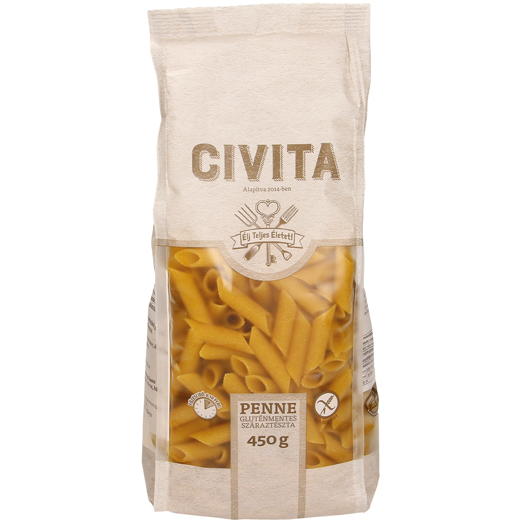 Pasta van maïsmeel "Penne", van nature glutenvrij