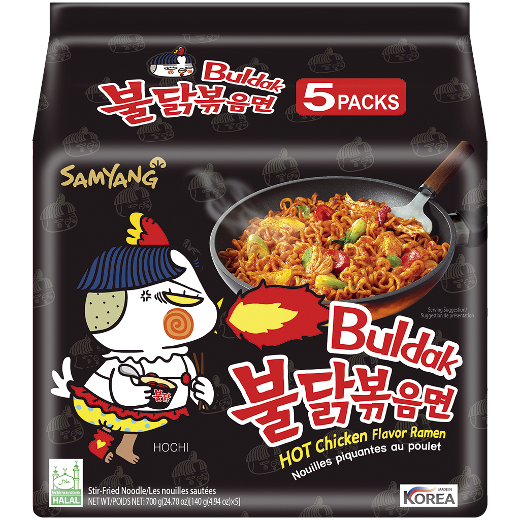 "SAMYANG" instantnoedels in Oosterse stijl - met pittige kip