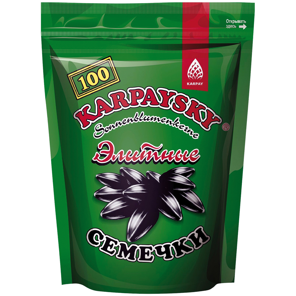 Семечки чёрные жареные "Карпайские" элитные