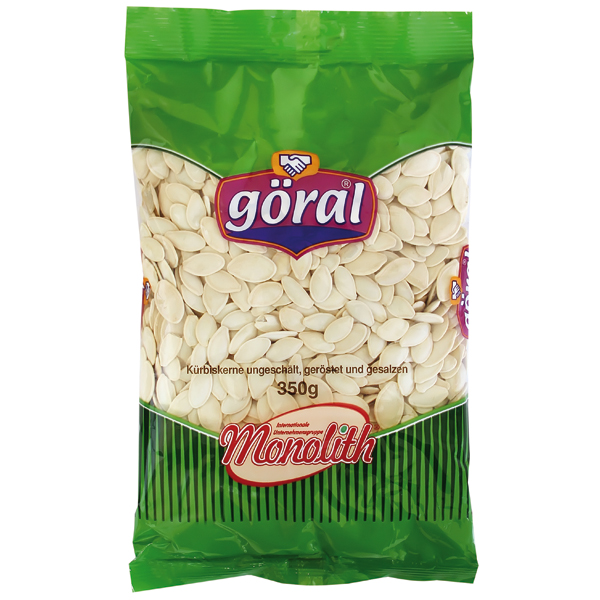 Pompoenpitten groot, ongepeld, geroosterd en gezouten