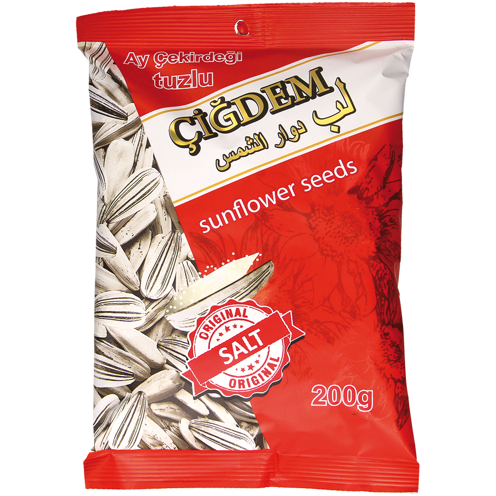 Geroosterde witte zonnebloempitten met schil, gezouten "CIGD