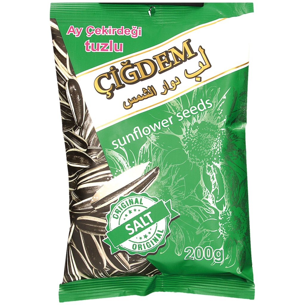 Geroosterde grijze zonnebloempitten met schil, gezouten "CIGDEM"
