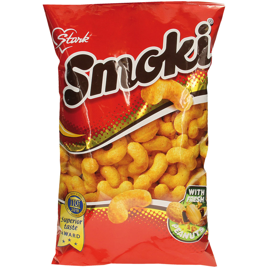 Knabbelen met pinda's
