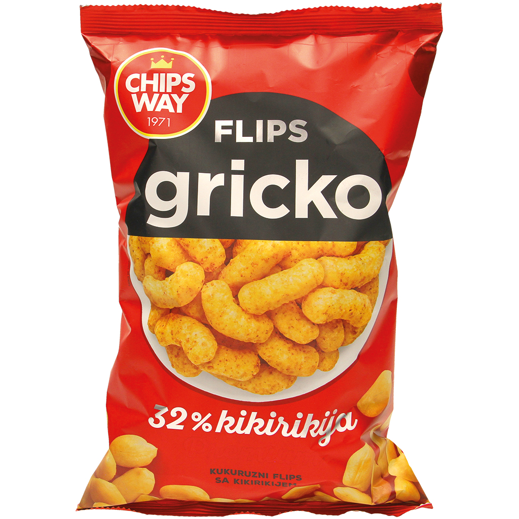 "GRICKO"-maïs-pinda-snack