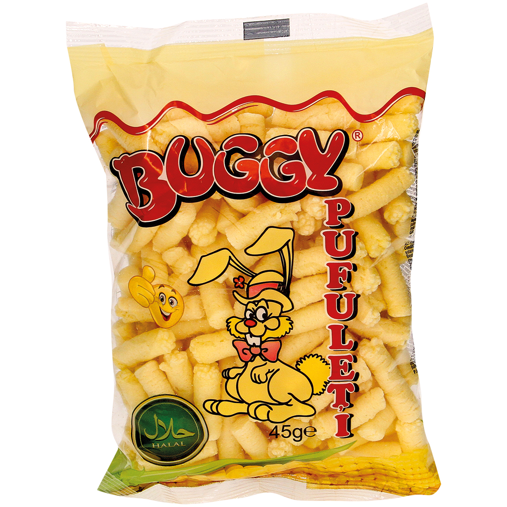 Maïs-knabbelproduct met zout